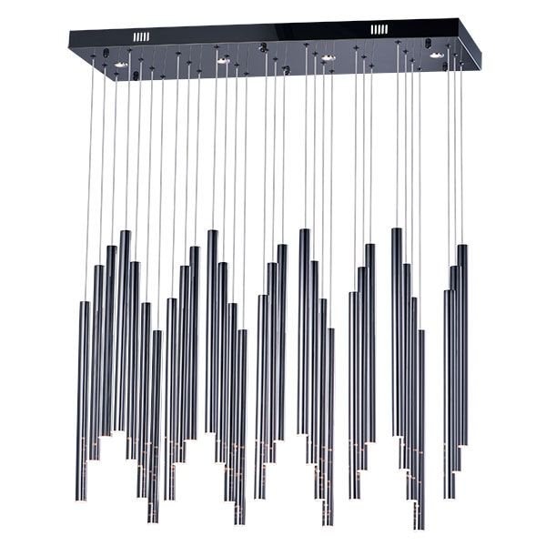 【ET2】アメリカ・シーリングペンダントライト「FLUTE」35灯（W300×L900×H450-3500mm）