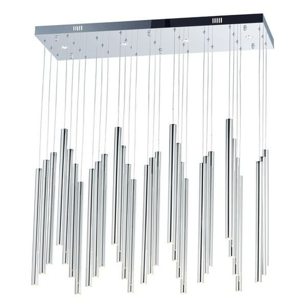 【ET2】アメリカ・シーリングペンダントライト「FLUTE」35灯（W300×L900×H450-3500mm）