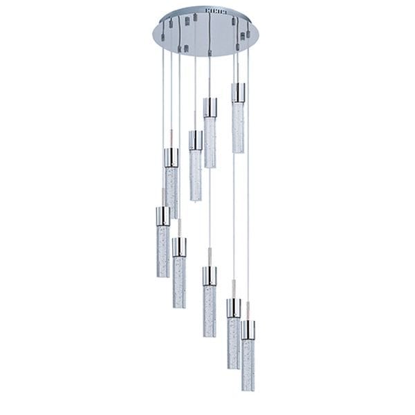 【ET2】アメリカ・LEDシーリングペンダントライト「FIZZ IV」9灯（W410×H360-3400mm）