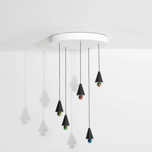 【PetiteFriture】フランス・デザイン照明「Cherry LED chandelier 」5灯 Black (W650mm)