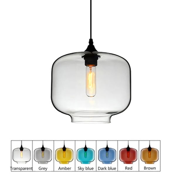 【リーズナブル】北欧スタイル ペンダントライト1灯  7カラー (W250×H250mm)