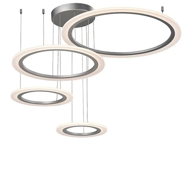 【ET2】アメリカ・LEDフープ型ペンダントライト「SATURN II LED」4灯（W900×L1120×H320-2060mm）