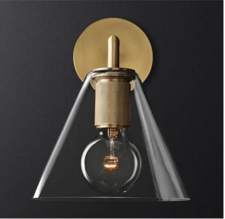 【法人様・店舗様限定】ホテルライクなブラケットライト ゴールド 1灯（Ф185×H250mm） ウォールライト・ブラケットライト