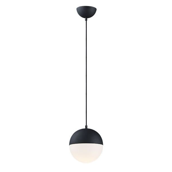 【ET2】アメリカ・ガラスボールペンダントライト「HALF MOON」1灯（W200×L200×H220-3330mm）