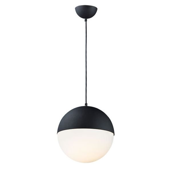 【ET2】アメリカ・ガラスボールペンダントライト「HALF MOON」1灯（W300×L300×H310-3430mm）