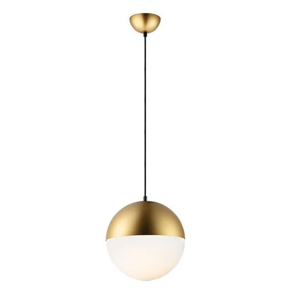 【ET2】アメリカ・ガラスボールペンダントライト「HALF MOON」1灯（W300×L300×H310-3430mm）