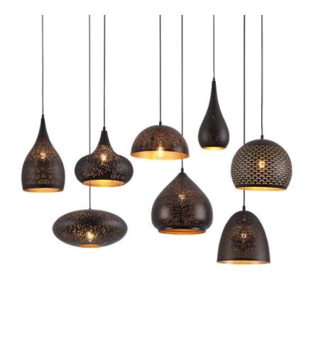 【リーズナブル】【Abolighting】モダン照明　ペンダントライト　1灯　ブラック（Φ200～Φ400mm）