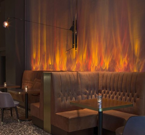 【70％OFF！アウトレット大特価セール】【１台在庫有！】モダン間接照明 ダイナミックLEDウェーブランプ（W850×D85×H316mm）***