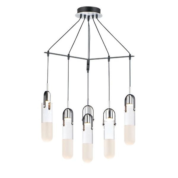 【ET2】アメリカ・デザインペンダントライト「CAPSULE」6灯（W660×H1120-3480mm）