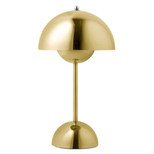 【&Tradition】北欧デザイン照明「Flowerpot VP9 portable table lamp, brass plated」テーブルライト(Φ160×H295mm)