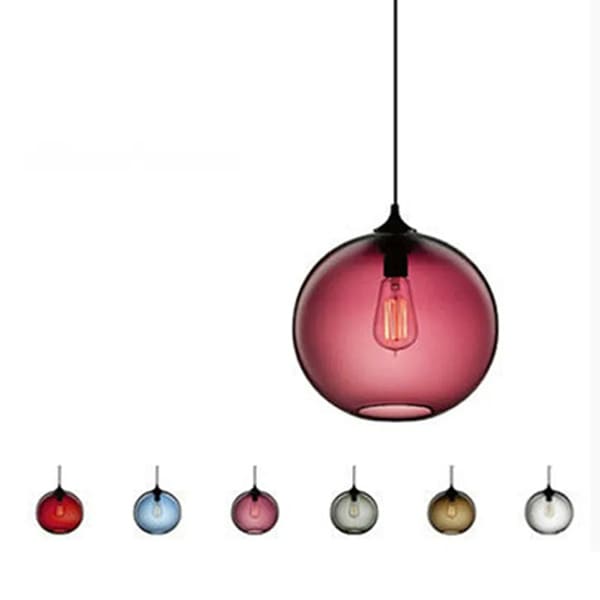 【法人様・店舗様限定】北欧デザイン照明 ペンダントライト1灯  6カラー (W250×H250mm)