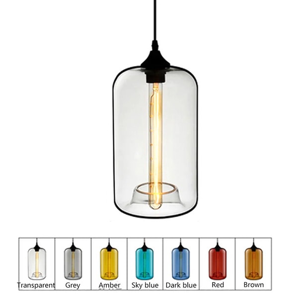 【リーズナブル】北欧スタイル ペンダントライト1灯  7カラー (W180×H310mm)