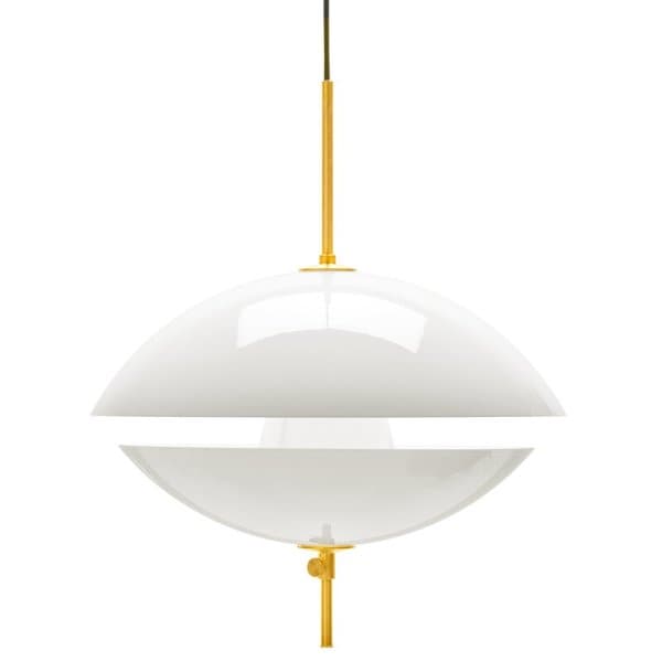 Fritz Hansen】北欧デザイン照明「Clam pendant, 55 cm, opal