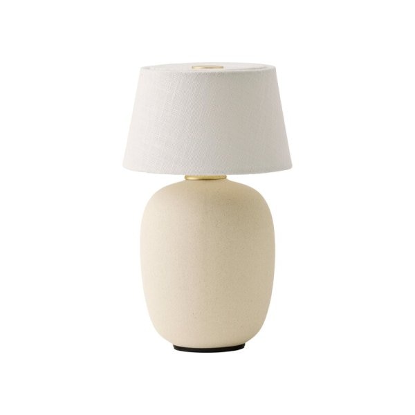 【Menu】北欧デザイン照明「Torso Portable table lamp, sand」テーブルライト(Φ120×H200mm)