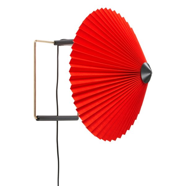 【HAY】北欧デザイン照明「Matin wall lamp 300, bright red」ウォールライト(Φ300×D250mm)