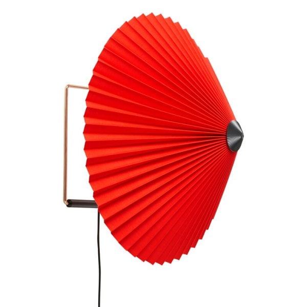 【HAY】北欧デザイン照明「Matin wall lamp 380, bright red」ウォールライト(Φ380×D250mm)