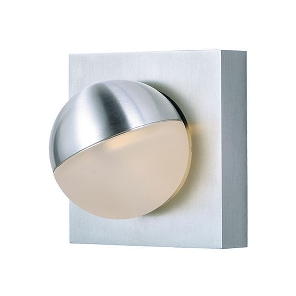 【ET2】アメリカ・ガラスボールウォールライト「ALUMILUX MAJIK」1灯（W110×D90×H110mm）