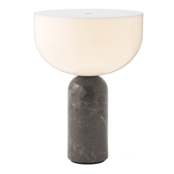 New Works】「Kizu portable table lamp, grey marble」テーブルランプ