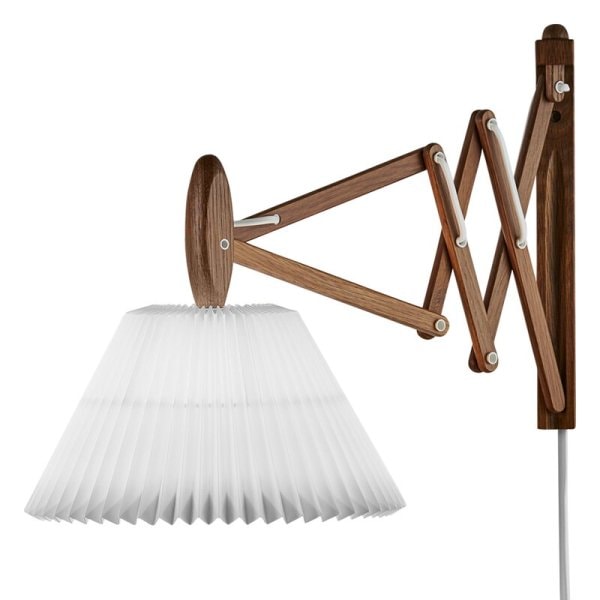 【LE KLINT】北欧デザイン照明「Sax 223-2/17 wall lamp, smoked oak」ウォールライト（W290×D330-600×H310mm）