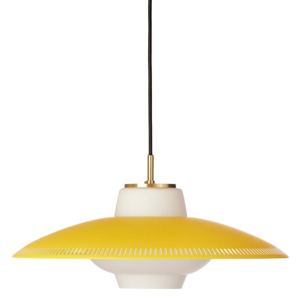 【Warm Nordic】北欧デザイン照明「Opal Shade pendant, illuminating yellow」ペンダントライト(Φ450×H168mm)