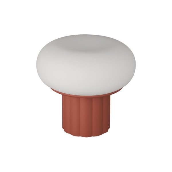 【AGO】北欧デザイン照明「Mozzi Able portable table lamp, terracotta」テーブルライト(Φ188×H172mm)