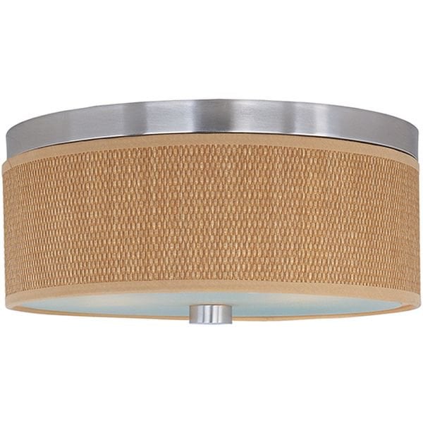 【ET2】アメリカ・ファブリックシーリングライト「ELEMENTS」2灯（W360×L360×H160mm）