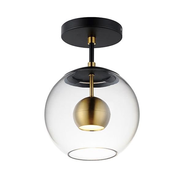 【ET2】アメリカ・ガラスボールシーリングライト「NUCLEUS」1灯（W230×L230×H310mm）