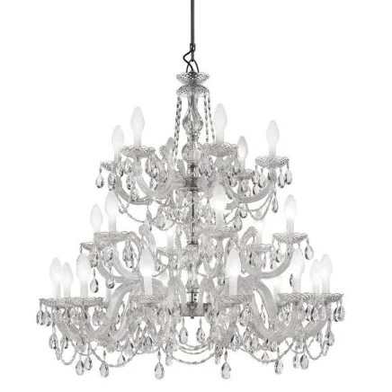 【MASIERO】DRYLIGHT®屋外用シャンデリア 24灯「Drylight S24」(Φ1130×H1650)