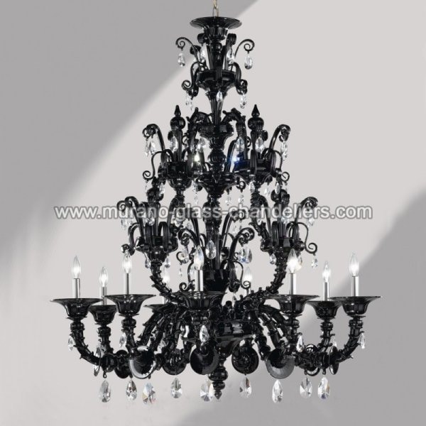 【MURANO GLASS CHANDELIERS】イタリア・ヴェネチアンガラスシャンデリア9灯「DORSODURO」（W1120×H1400mm）