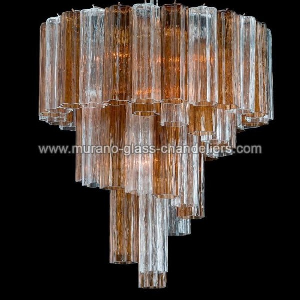 【MURANO GLASS CHANDELIERS】イタリア・ヴェネチアンガラスシャンデリア7灯「DANA」（W600×H700mm）