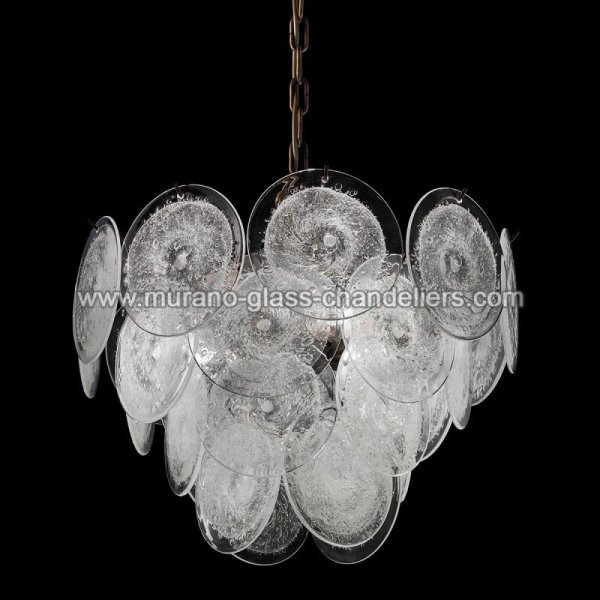 【MURANO GLASS CHANDELIERS】イタリア・ヴェネチアンガラスシャンデリア3灯「DOROTHY」（W500×H350mm）