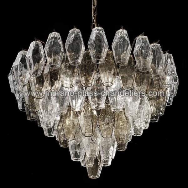 【MURANO GLASS CHANDELIERS】イタリア・ヴェネチアンガラスシャンデリア6灯「HENRY」（W650×H400mm）