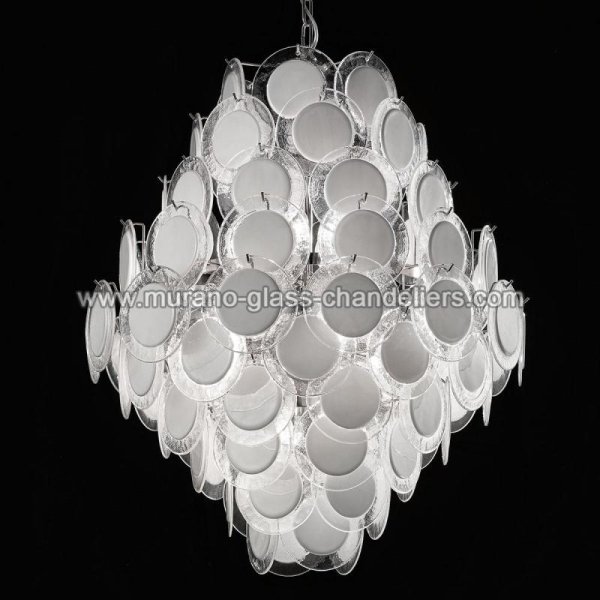 【MURANO GLASS CHANDELIERS】イタリア・ヴェネチアンガラスシャンデリア12灯「MELODY」（W750×H950mm）