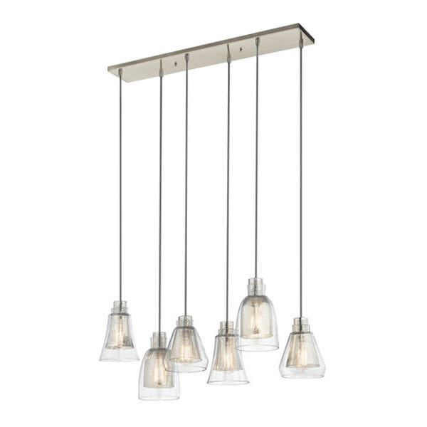 【KICHLER】アメリカ・シーリングペンダントライト「Evie」6灯(W250×L870×H240-2870mm)