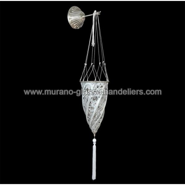 【MURANO GLASS CHANDELIERS】イタリア・ヴェネチアンガラスウォールライト1灯「ISTANBUL」（W180×H1170mm）