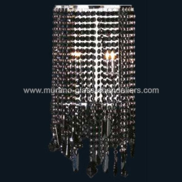 【MURANO GLASS CHANDELIERS】イタリア・ヴェネチアンガラスウォールライト2灯「MADDISON」(W260×H510mm)