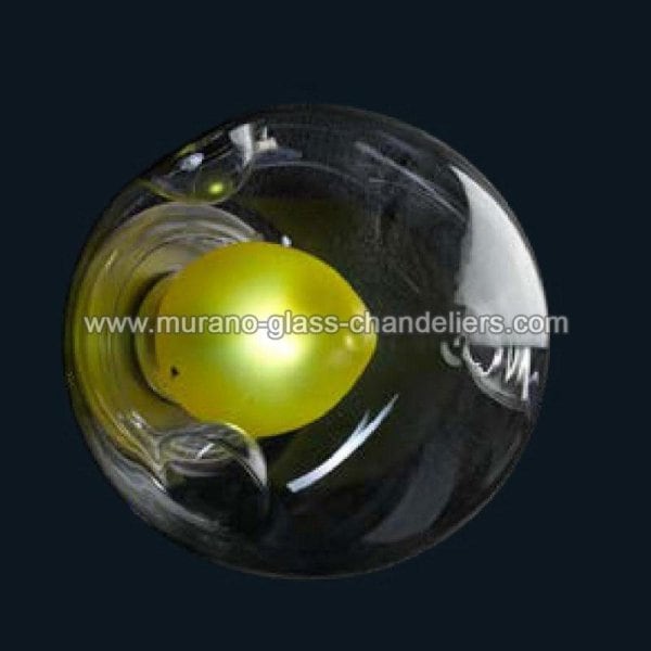 【MURANO GLASS CHANDELIERS】イタリア・ヴェネチアンガラスウォールライト1灯「SHAUNA」（W180×H180mm）