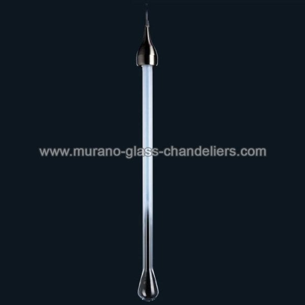 【MURANO GLASS CHANDELIERS】イタリア・ヴェネチアンガラスペンダントライト1灯「DAWSON」（W100×H900mm）