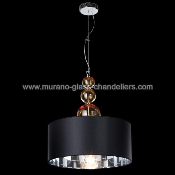 【MURANO GLASS CHANDELIERS】イタリア・ヴェネチアンガラスペンダントライト1灯「SANTINA」（W500×H710mm）