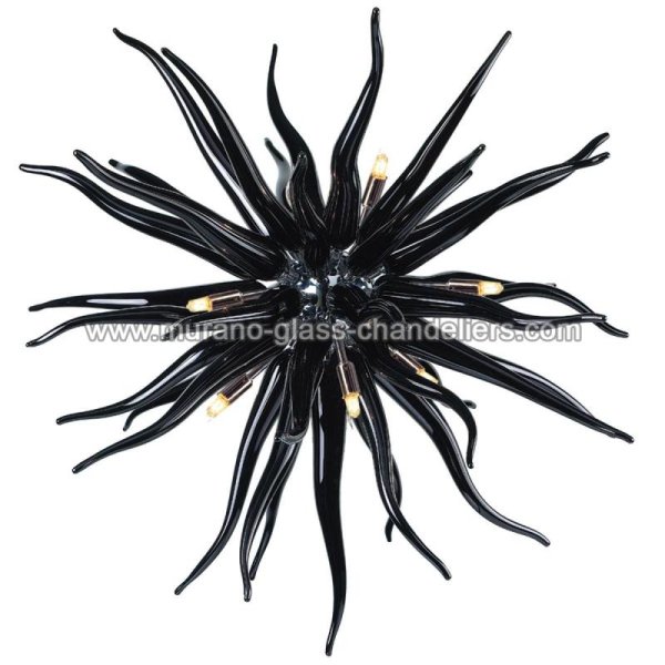 【MURANO GLASS CHANDELIERS】イタリア・ヴェネチアンガラスシャンデリア9灯「SEDUZIONE」（W950×H950mm）