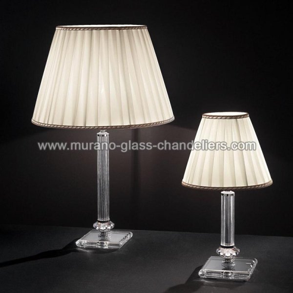 【MURANO GLASS CHANDELIERS】イタリア・ヴェネチアンガラステーブルライト1灯「ALTAMURA」(Small)（W200×H350mm）