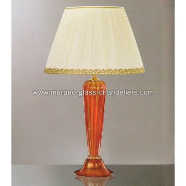 【MURANO GLASS CHANDELIERS】イタリア・ヴェネチアンガラステーブルライト1灯「AMBROSIA」（W400×H750mm）