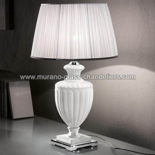 【MURANO GLASS CHANDELIERS】イタリア・ヴェネチアンガラステーブルライト1灯「BURRI」（W400×H660mm）