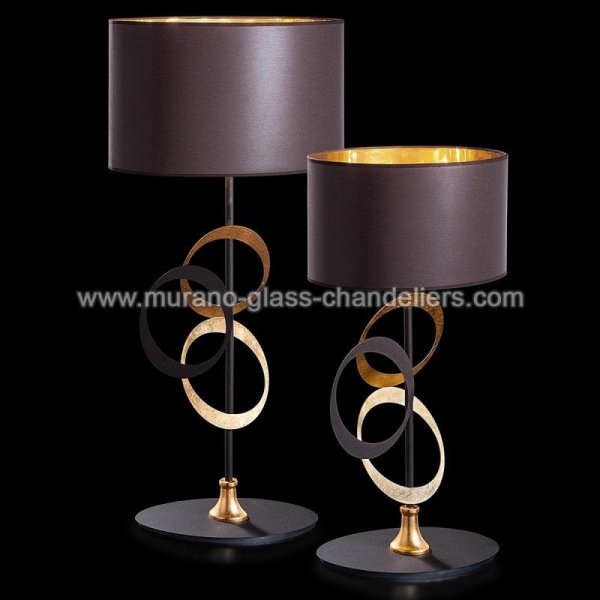 【MURANO GLASS CHANDELIERS】イタリア・ヴェネチアンガラステーブルライト1灯「CANUTI」(Small)（W350×H710mm）