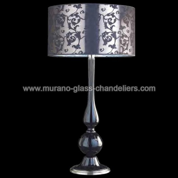 【MURANO GLASS CHANDELIERS】イタリア・ヴェネチアンガラステーブルライト1灯「DESIDERIO」（W450×H870mm）
