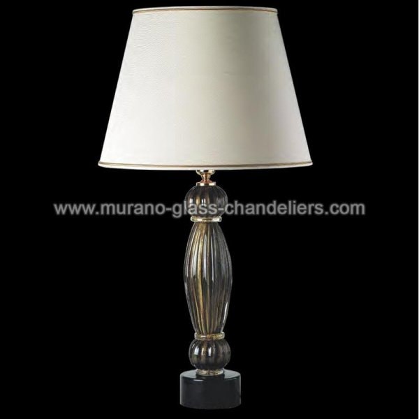 【MURANO GLASS CHANDELIERS】イタリア・ヴェネチアンガラステーブルライト1灯「DORICO」（W450×H780mm）