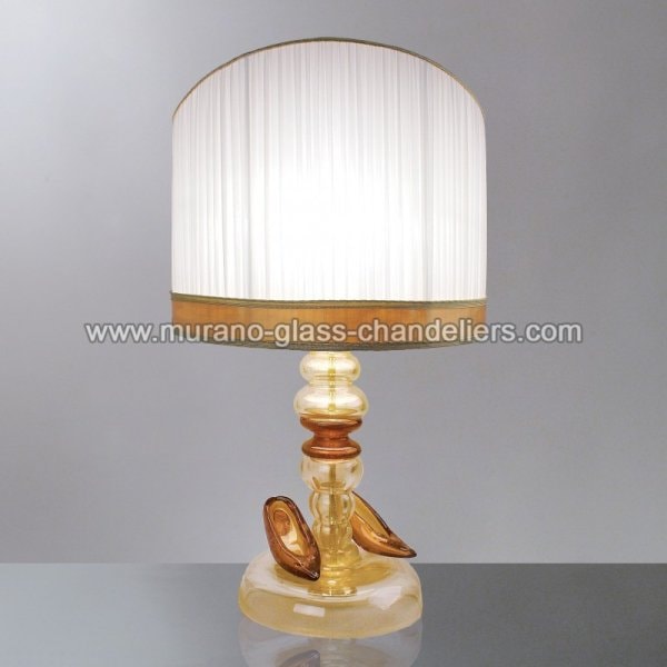 【MURANO GLASS CHANDELIERS】イタリア・ヴェネチアンガラステーブルライト1灯「EUDORA」（W400×H700mm）