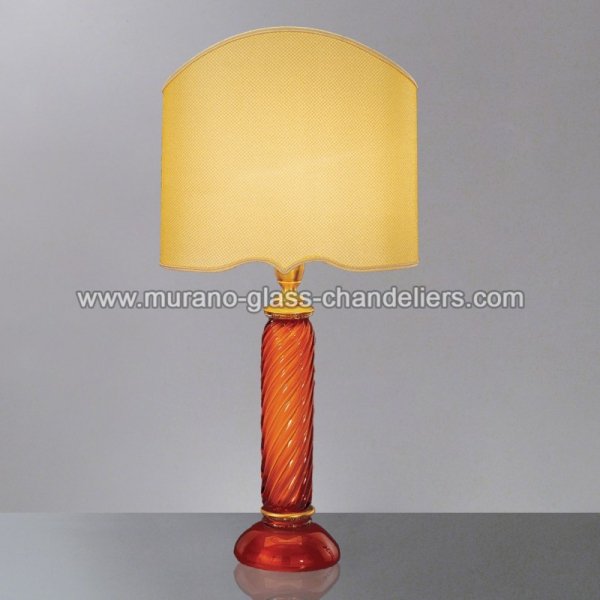 【MURANO GLASS CHANDELIERS】イタリア・ヴェネチアンガラステーブルライト1灯「EUNICE」（W350×H750mm）