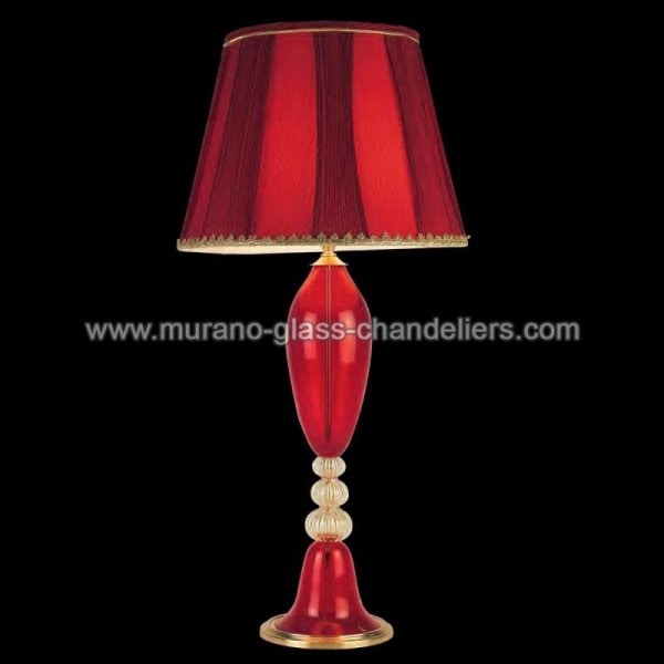 【MURANO GLASS CHANDELIERS】イタリア・ヴェネチアンガラステーブルライト1灯「EURIDICE」（Lサイズ）（W450×H940mm）
