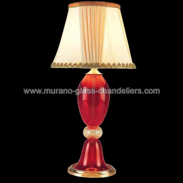 【MURANO GLASS CHANDELIERS】イタリア・ヴェネチアンガラステーブルライト1灯「EURIDICE」（Sサイズ）（W300×H590mm）